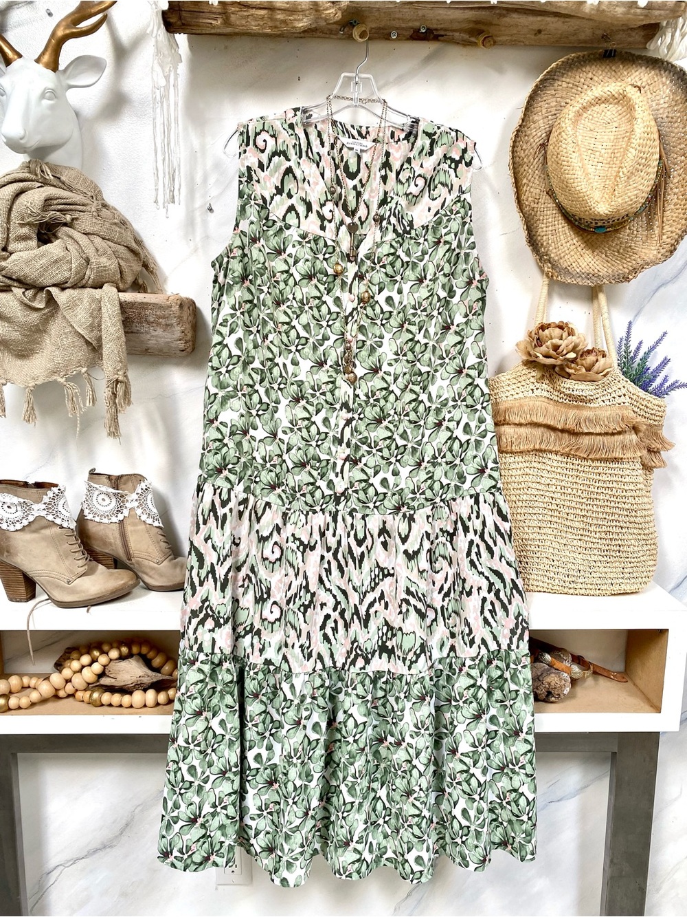 NWOT Prairie/country boho dress Cottagecore Size xl